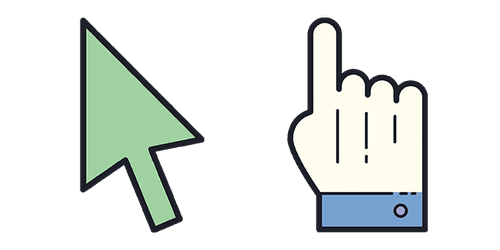 Plain Greencustom cursor pack