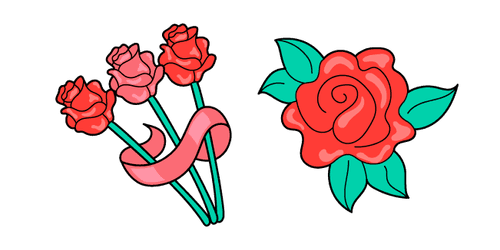 VSCO Girl Red Rosescustom cursor pack