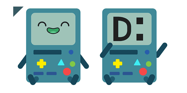 Adventure Time BMO Sitscustom cursor pack