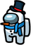 Snowman Crewmate pointer cursor