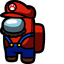 Mario Crewmate pointer cursor