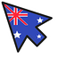Australia Flag default cursor