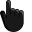 Black pointer cursor