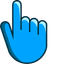 Azure pointer cursor