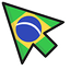 Brazil Flag default cursor