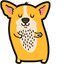 Dancing Corgi Dog default cursor