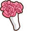 Cute Mocha Cursor with Pink Roses default cursor