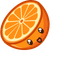 Vibrant Orange pointer cursor