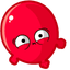 Vibrant Red pointer cursor