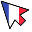 France Flag default cursor