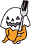Halloween Gudetama pointer cursor