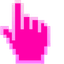 Pink pointer cursor