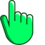 Lively Lime pointer cursor