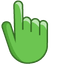 Mantis Green pointer cursor