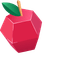 Origami Pear and Apple pointer cursor