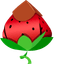 Origami Strawberry pointer cursor
