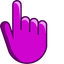 Soft Purple pointer cursor