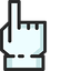 Radiant Red pointer cursor