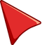 Red default cursor