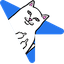 Nermal Blue pointer cursor