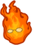 Grillby Fiery pointer cursor