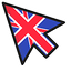 United Kingdom Flag default cursor
