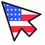 United States Flag default cursor