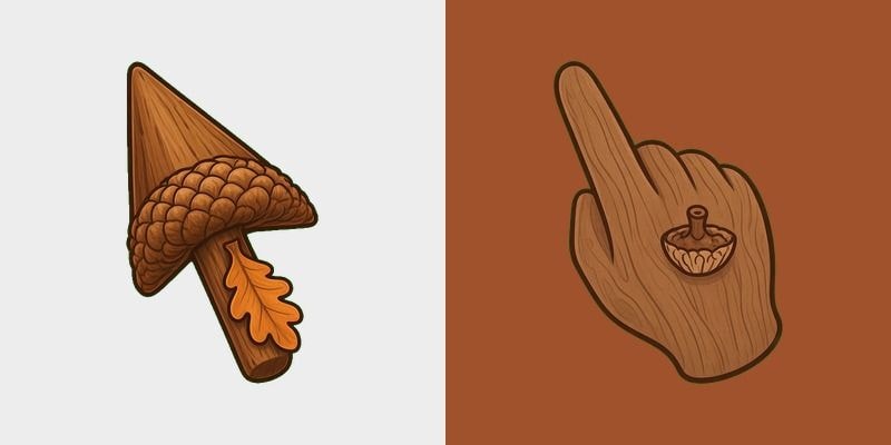 Acorn Oak Forest Cursor