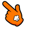 Among Us Orange Chef Cursor pointer cursor