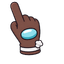 Among Us Serie Brown pointer cursor