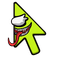 Among Us Toxic Symbiote Cursor default cursor