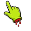 Among Us Toxic Symbiote Cursor pointer cursor