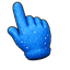Blue Fluffy Monster Cursor pointer cursor