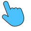 Blue Wing Blob Monster Cursor pointer cursor