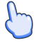 Blueberry Puff pointer cursor