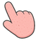 Blush Pink Wink Monster Cursor pointer cursor