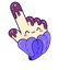 Bright Blueberry pointer cursor