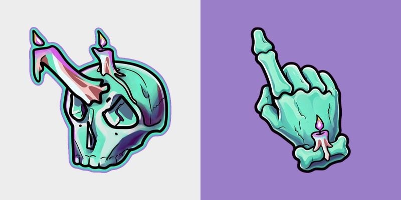 Candle Skull Cursor | Custom Cursors Planet