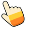 Candy Corn Treat Cursor pointer cursor