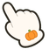 Chibi Black Cat Pumpkin Cursor pointer cursor