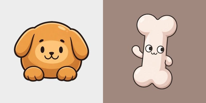Chibi Dog Bone