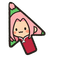 Chibi Sakura Blossom Cursor default cursor