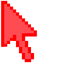 Warm Red Palette default cursor