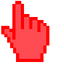 Warm Red Palette pointer cursor