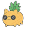 Cool Pineapple pointer cursor