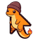Cozy Charmander Beanie Cursor default cursor