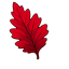 Crimson Oak Leaf Cursor default cursor