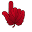 Crimson Oak Leaf Cursor pointer cursor