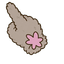 Curly Stormy Cat Cursor pointer cursor
