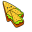Cute Egg Sandwich default cursor